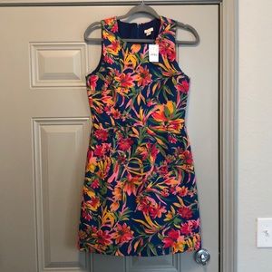 Bright floral structured Jcrew dress